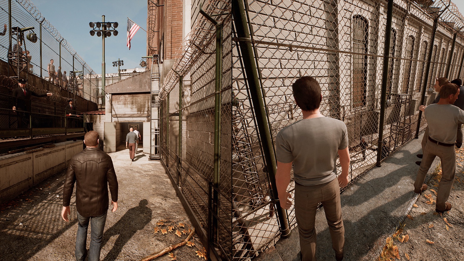 A gameplay scene from A Way Out.