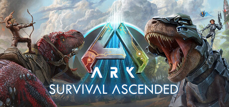 Official key art for ARK: Survival Ascended.