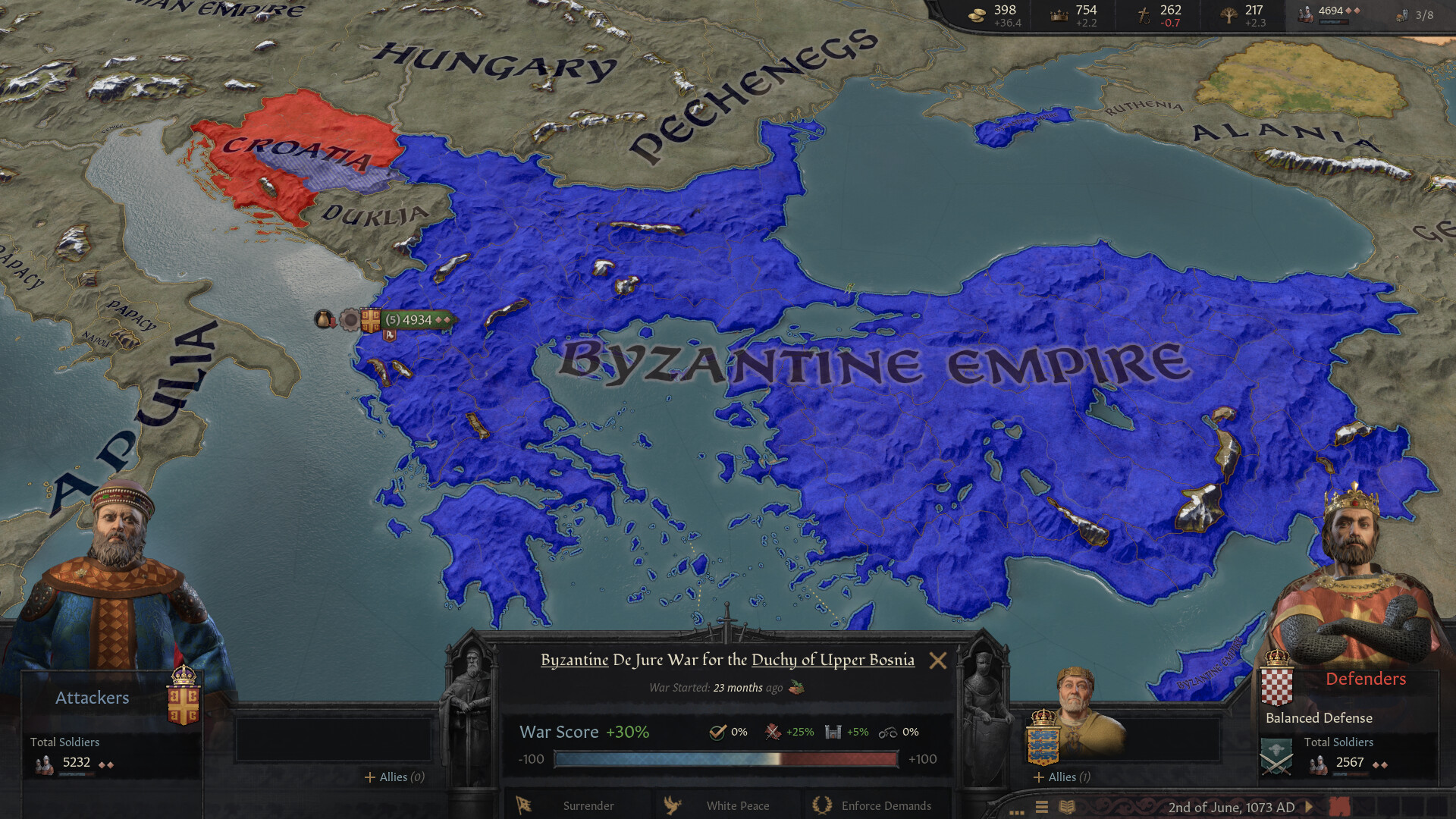 Publisher-submitted Crusader Kings III gameplay screenshot 2.
