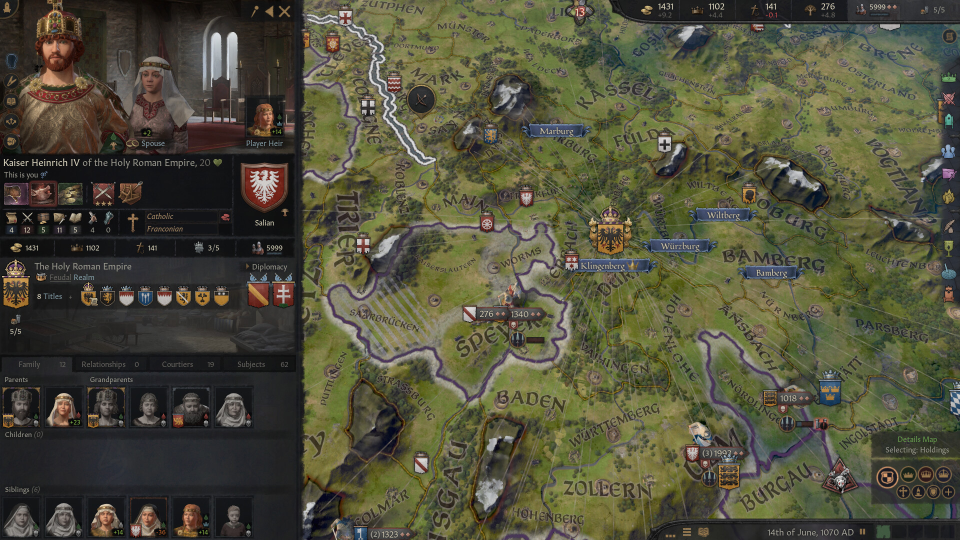 Publisher-submitted Crusader Kings III gameplay screenshot 3.
