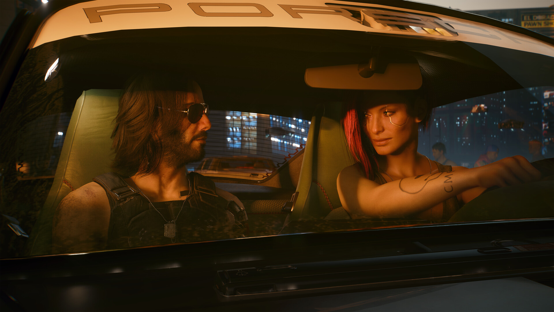 A publisher-submitted gameplay scene from Cyberpunk 2077.
