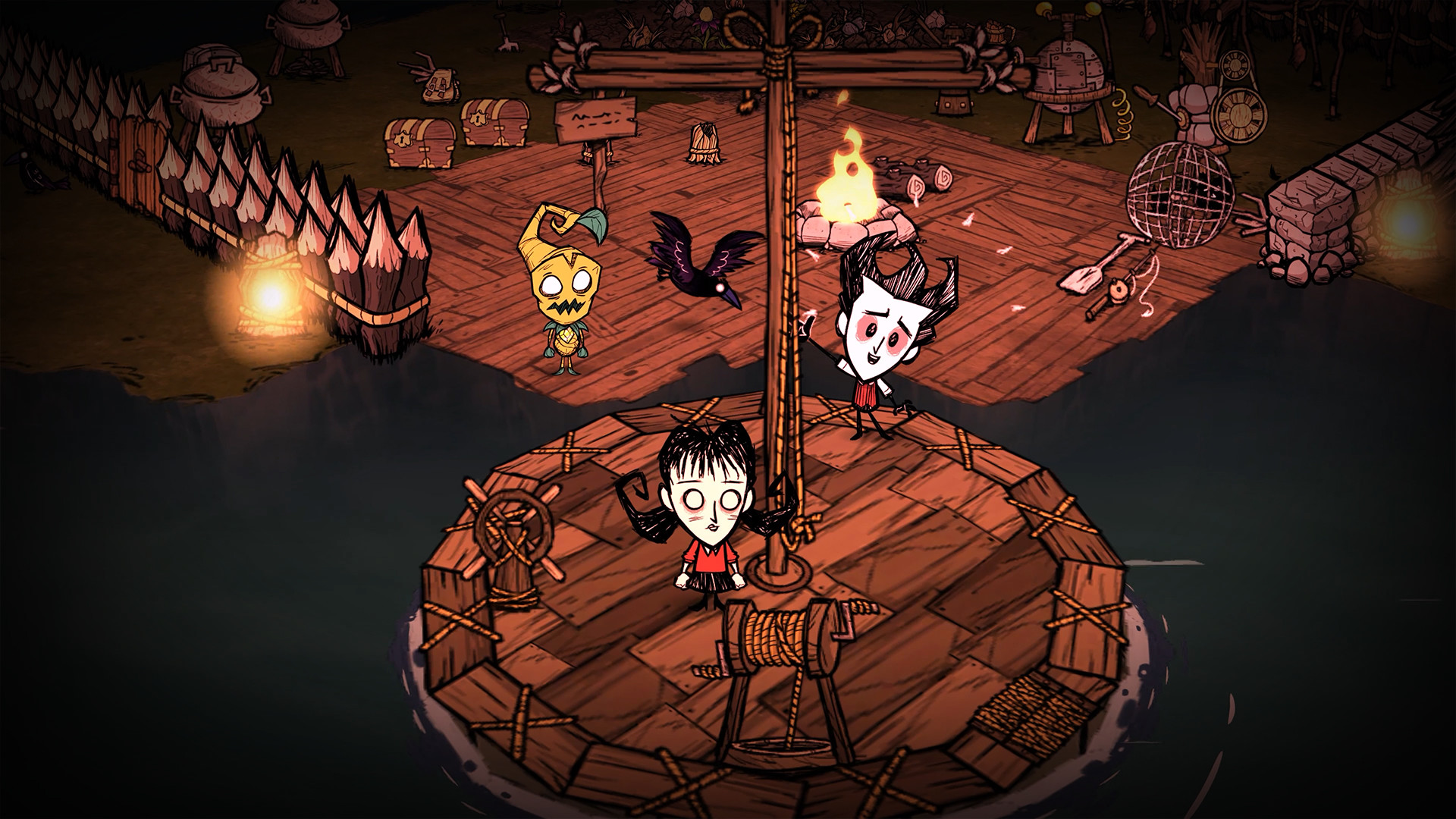A publisher-submitted gameplay scene from Don't Starve Together.