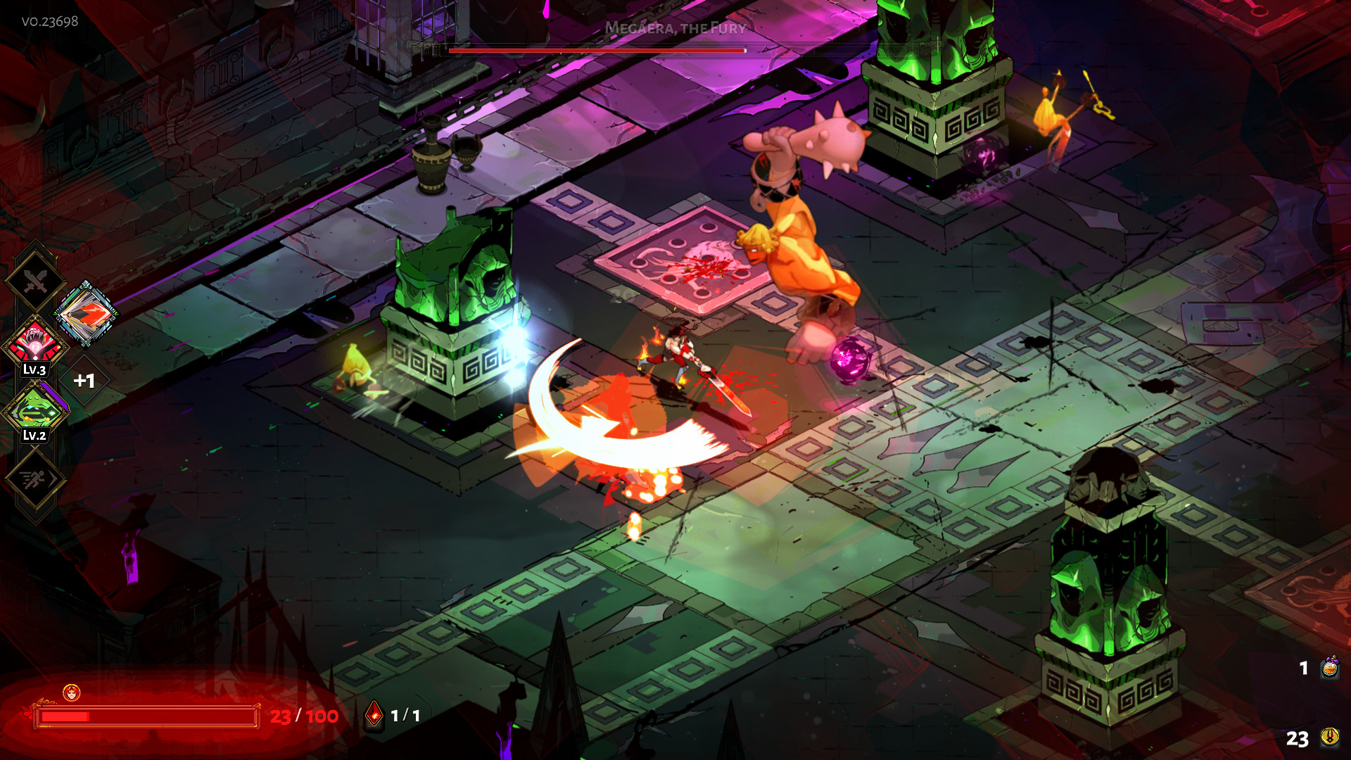 A publisher-submitted gameplay scene from Hades.