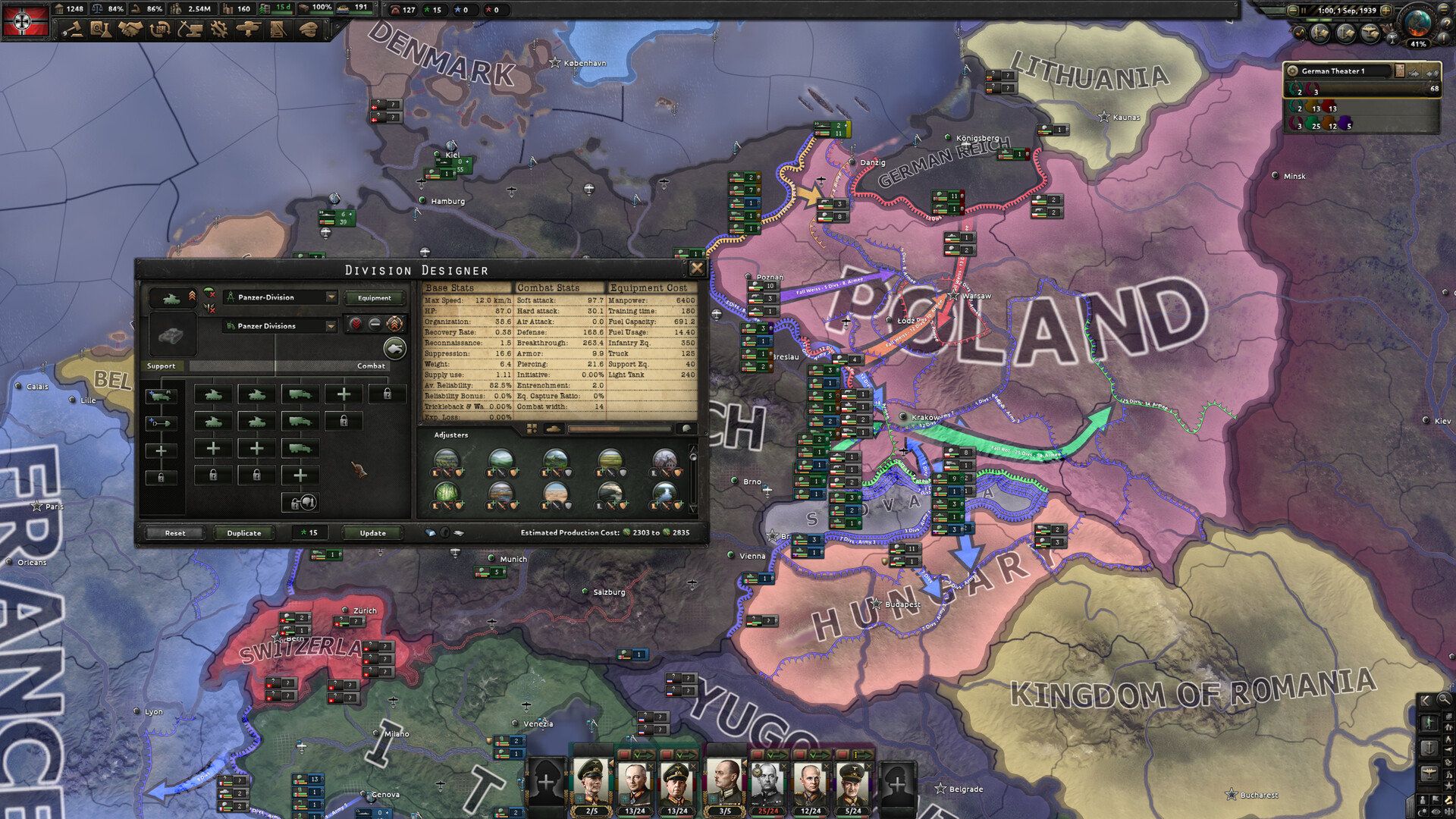 A publisher-submitted gameplay scene from Hearts of Iron IV.