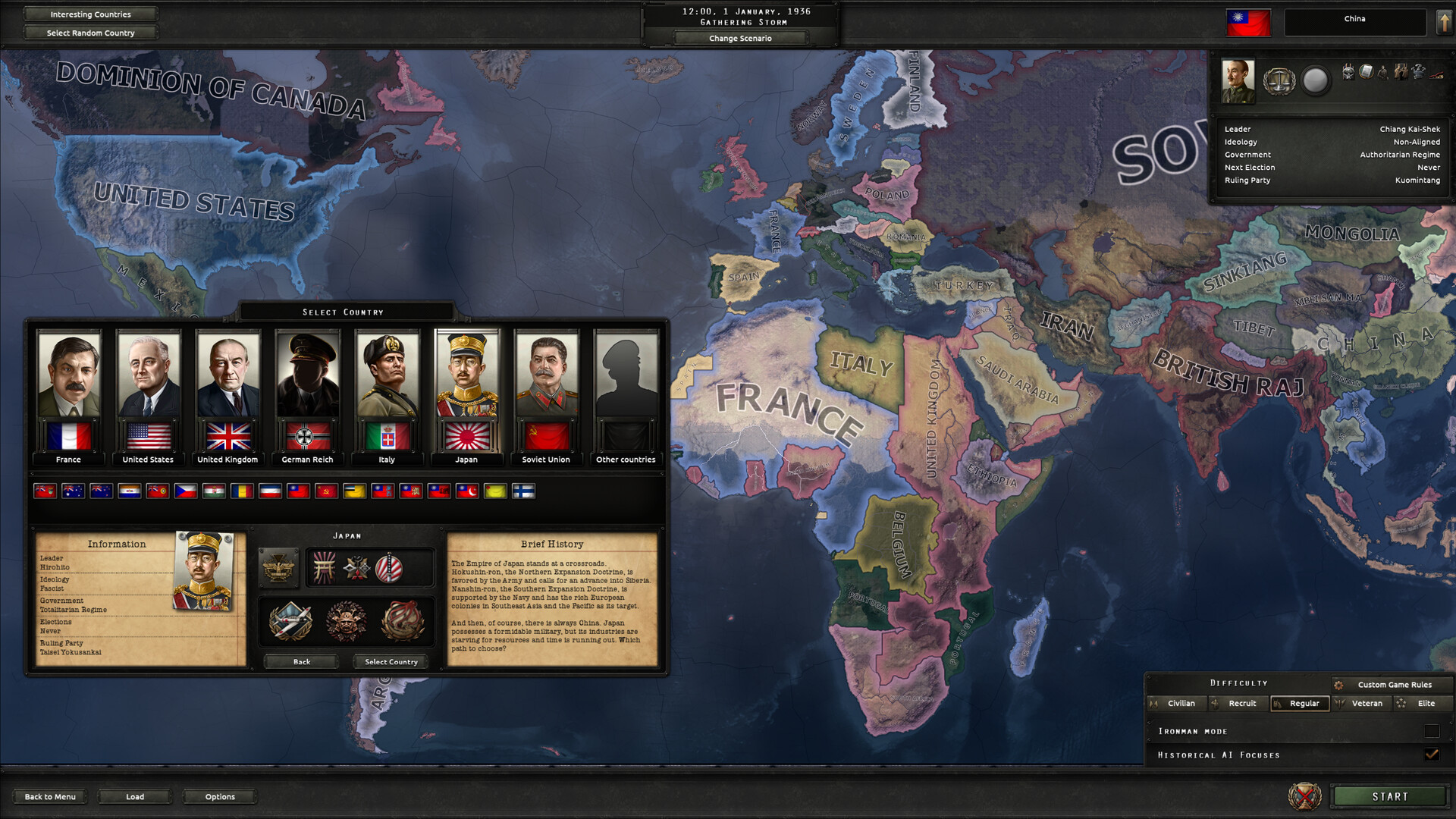 Publisher-submitted Hearts of Iron IV gameplay screenshot 1.