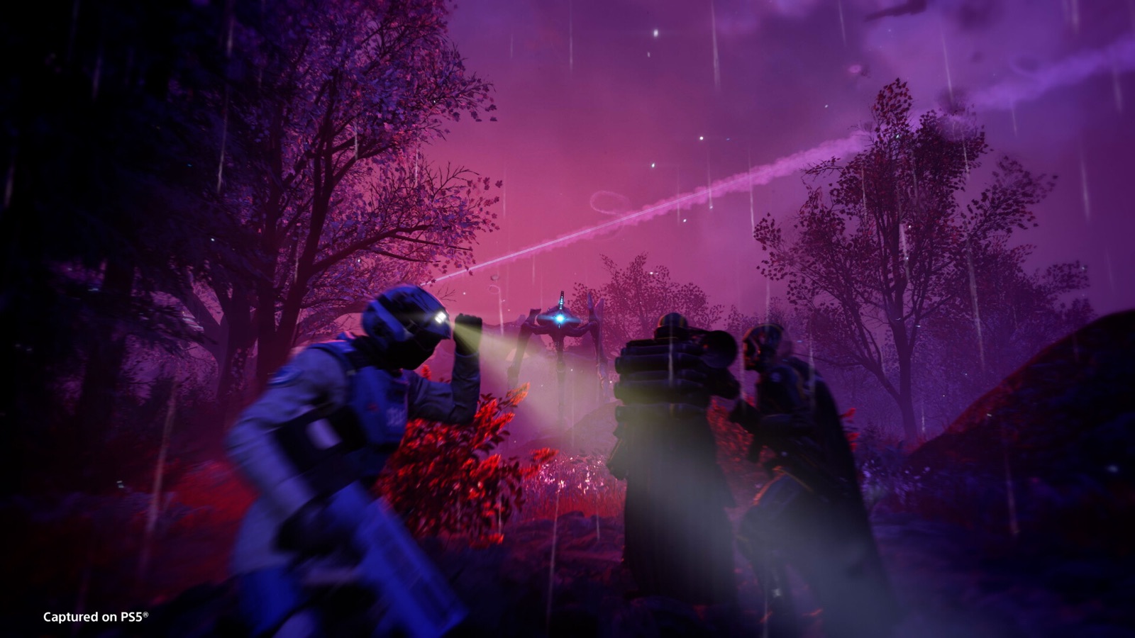 A gameplay scene from Helldivers 2.