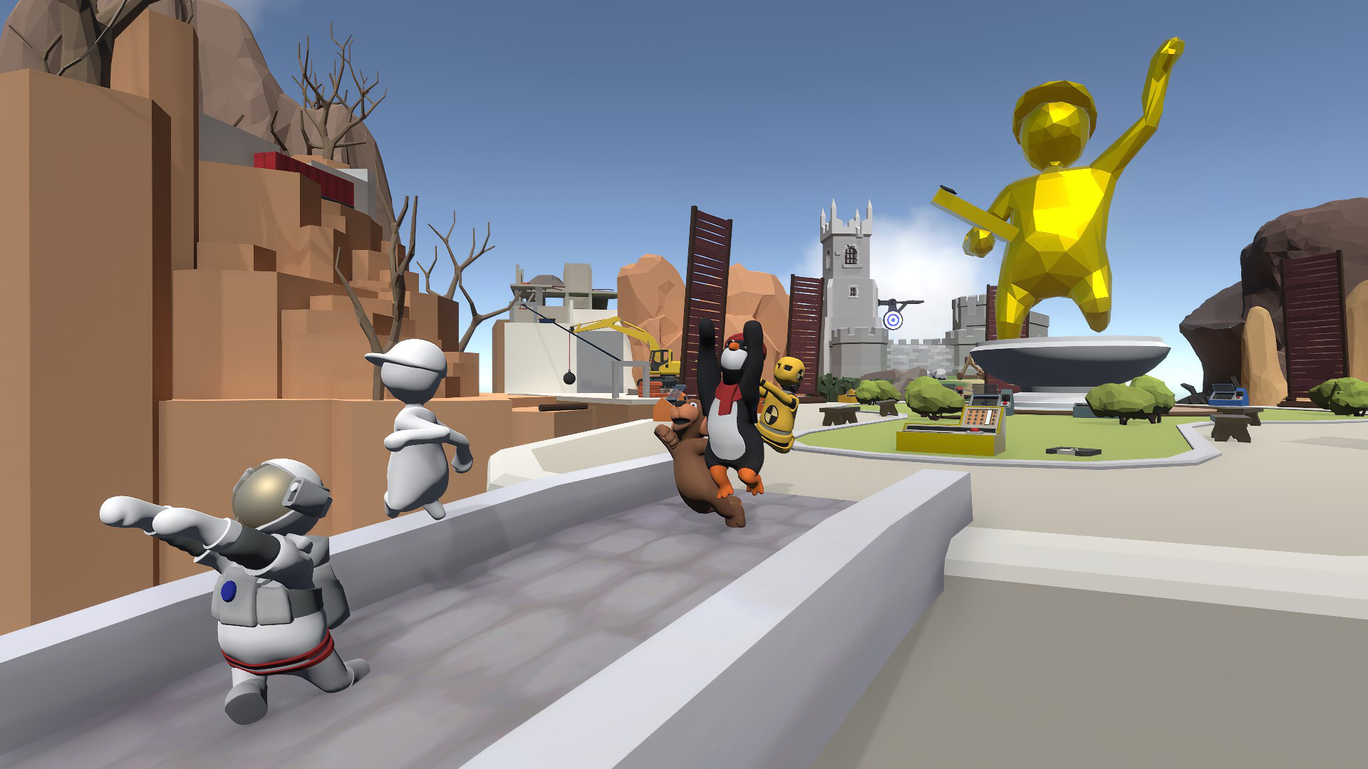 A gameplay scene from Human: Fall Flat.