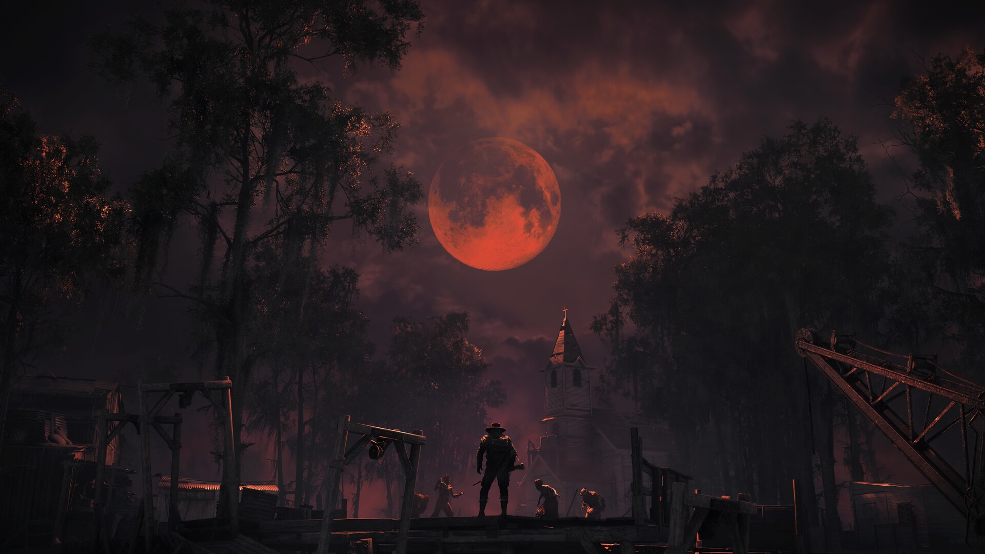 A gameplay scene from Hunt: Showdown 1896.