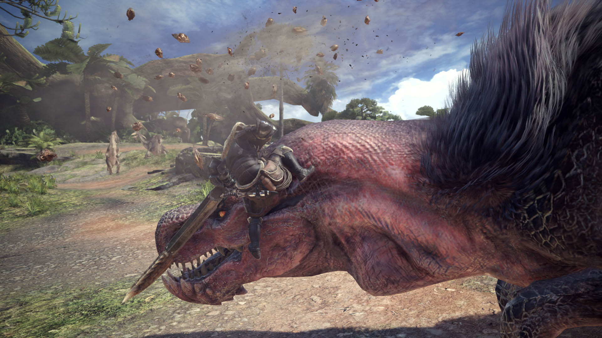 A publisher-submitted gameplay scene from Monster Hunter: World.