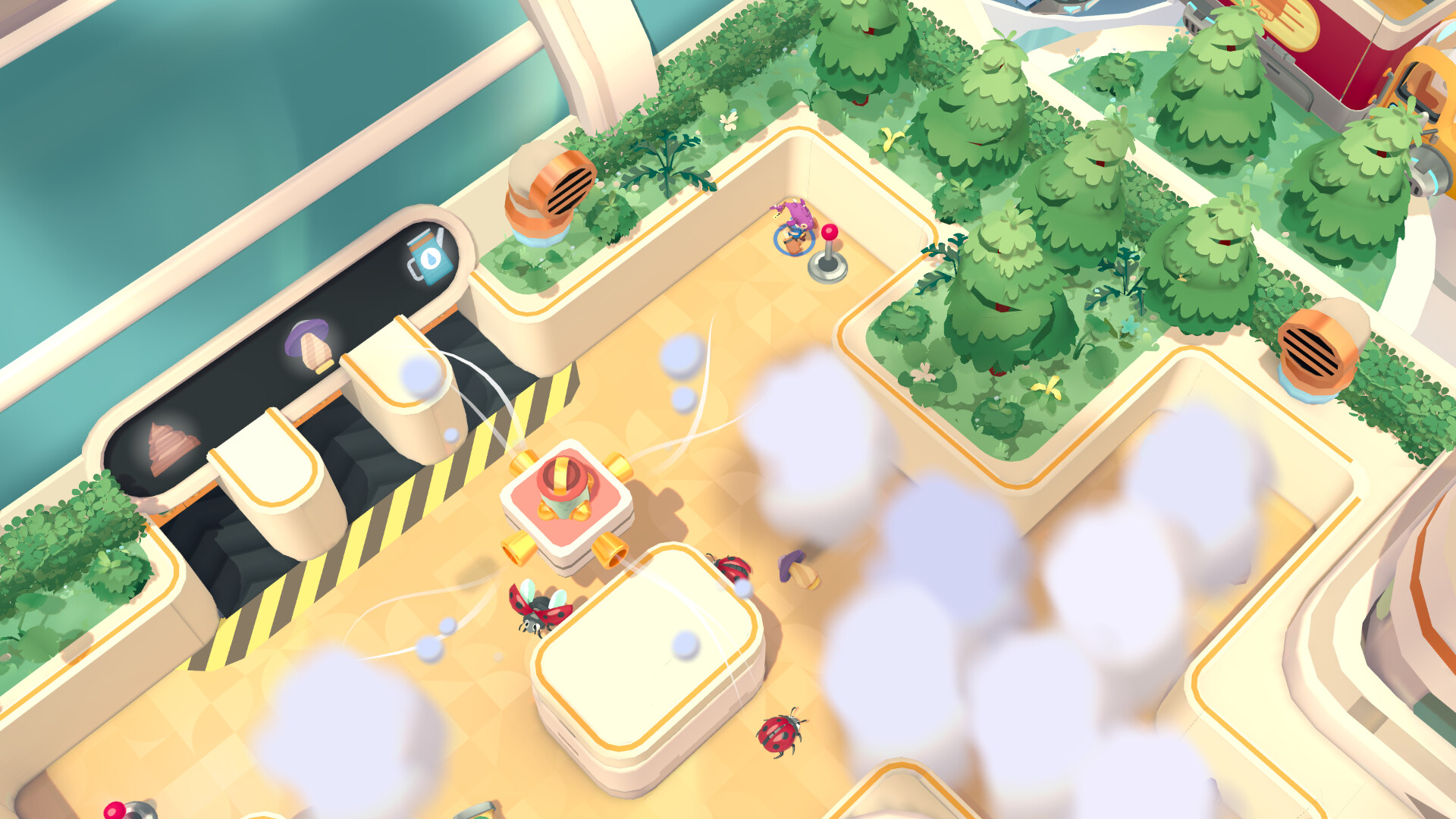 A gameplay scene from Moving Out 2.