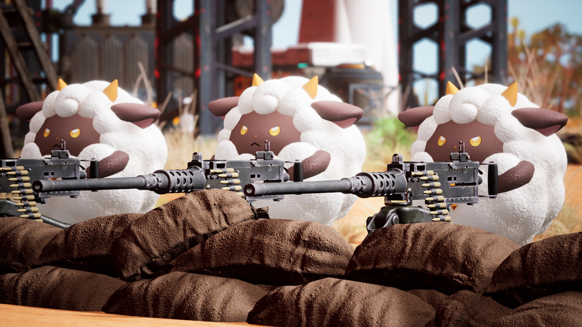 A publisher-submitted gameplay scene from Palworld.