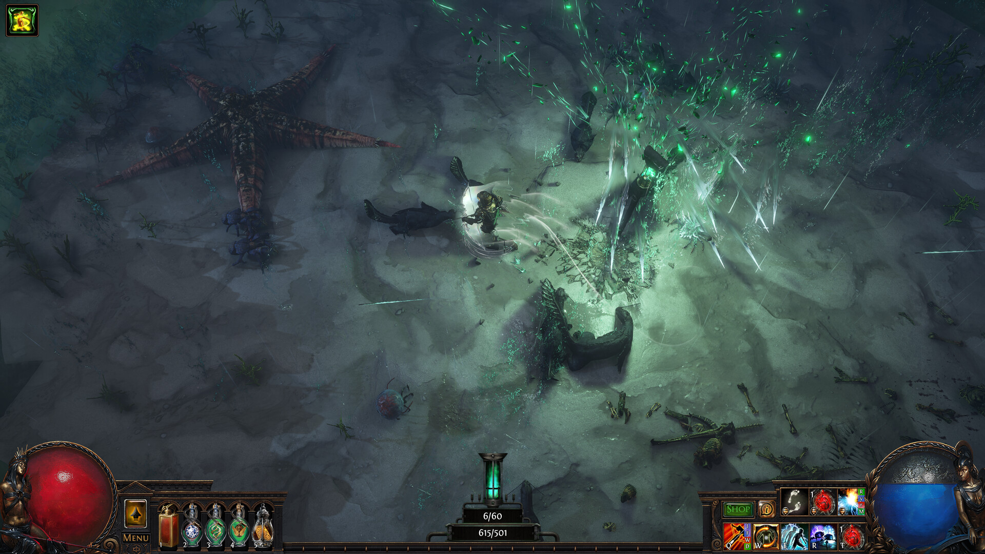 A publisher-submitted gameplay scene from Path of Exile.