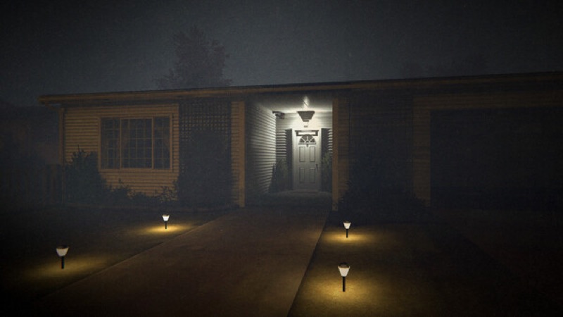 A gameplay scene from Phasmophobia.