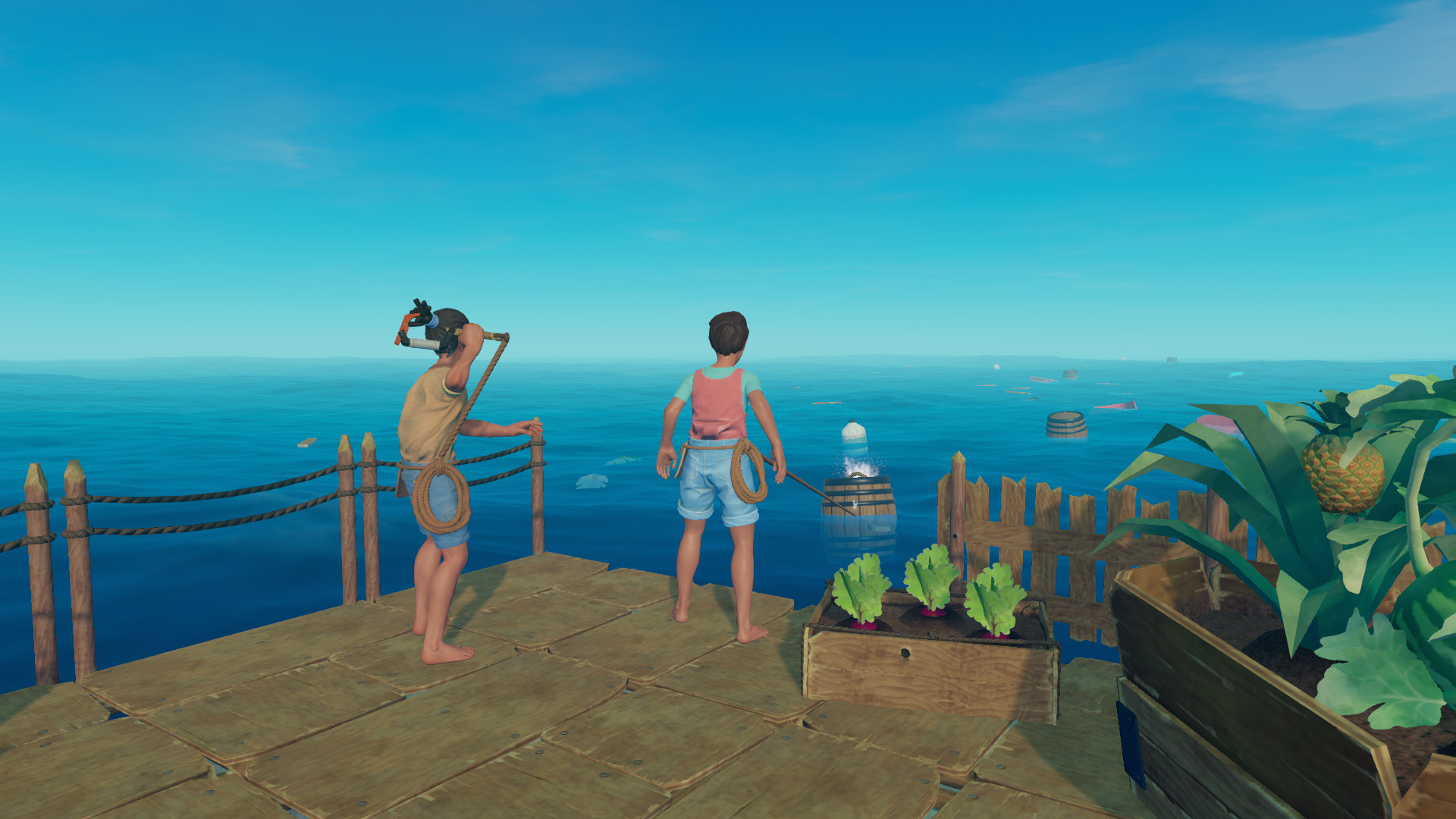 A publisher-submitted gameplay scene from Raft.