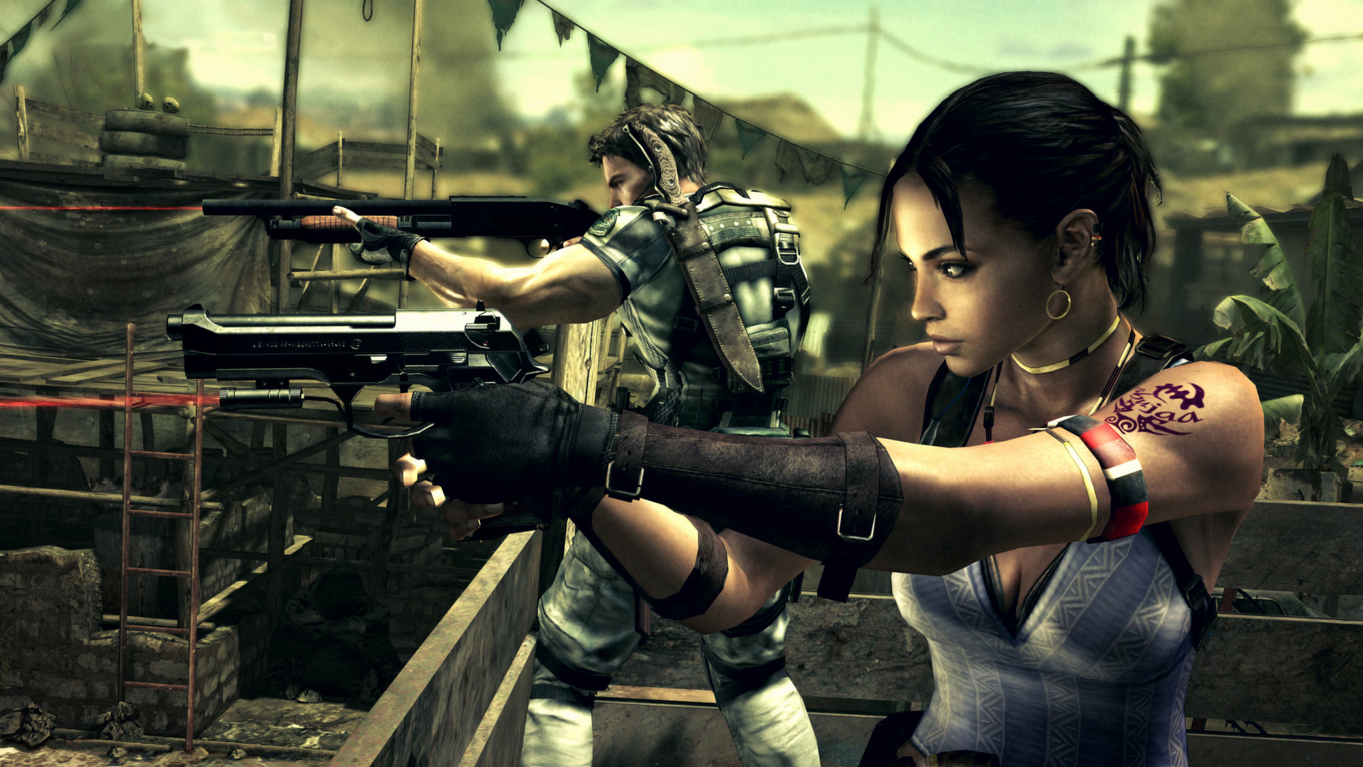 A publisher-submitted gameplay scene from Resident Evil 5.