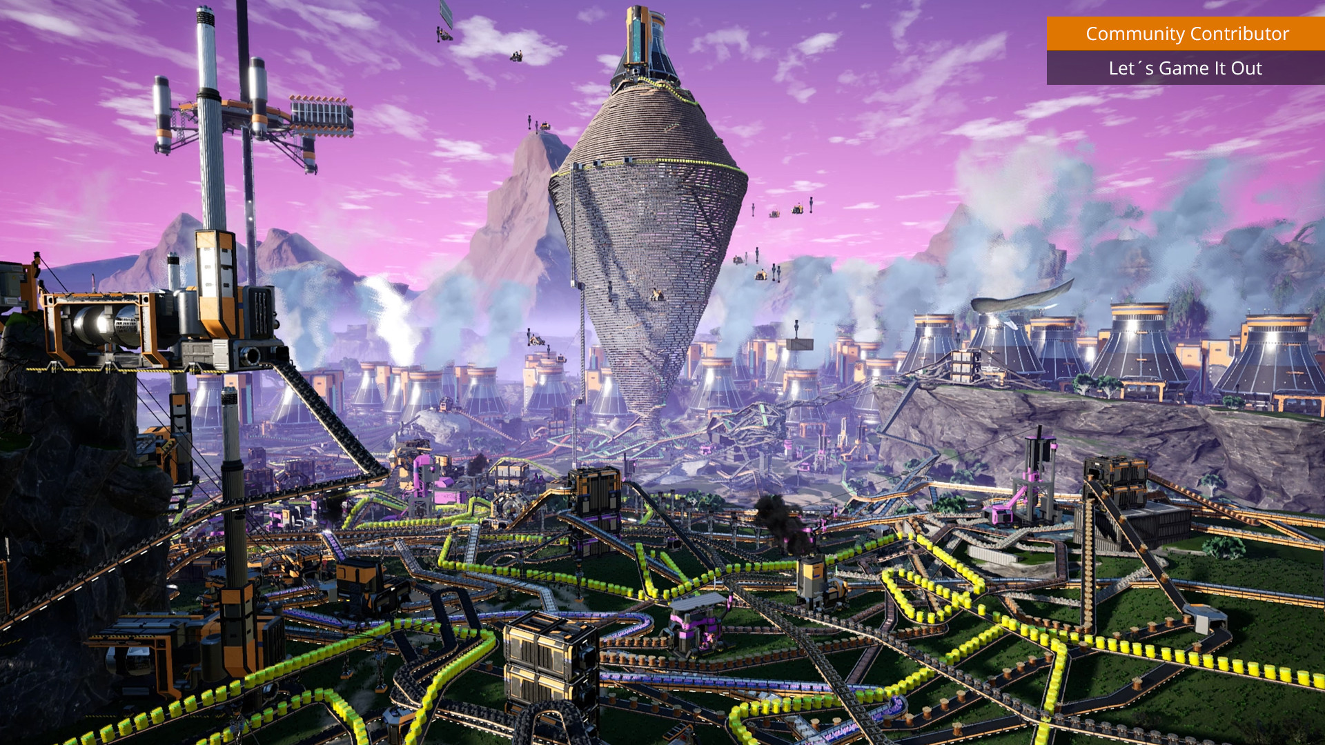 A publisher-submitted gameplay scene from Satisfactory.