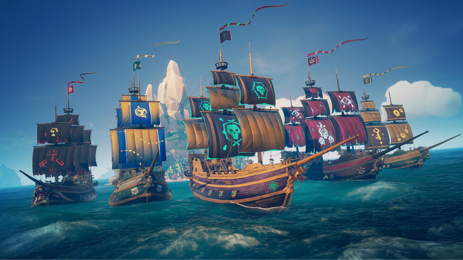 A gameplay scene from Sea of Thieves.
