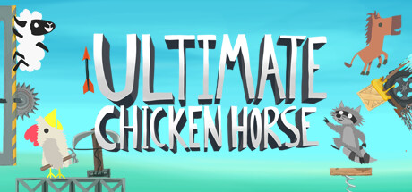 Official key art for Ultimate Chicken Horse.