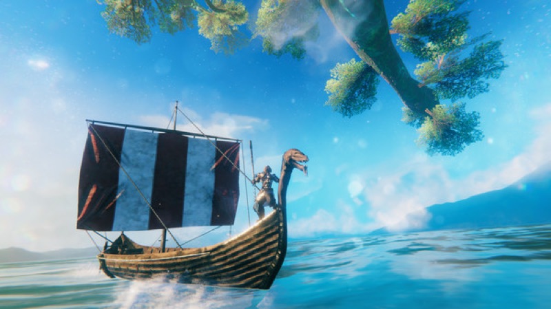 A gameplay scene from Valheim.